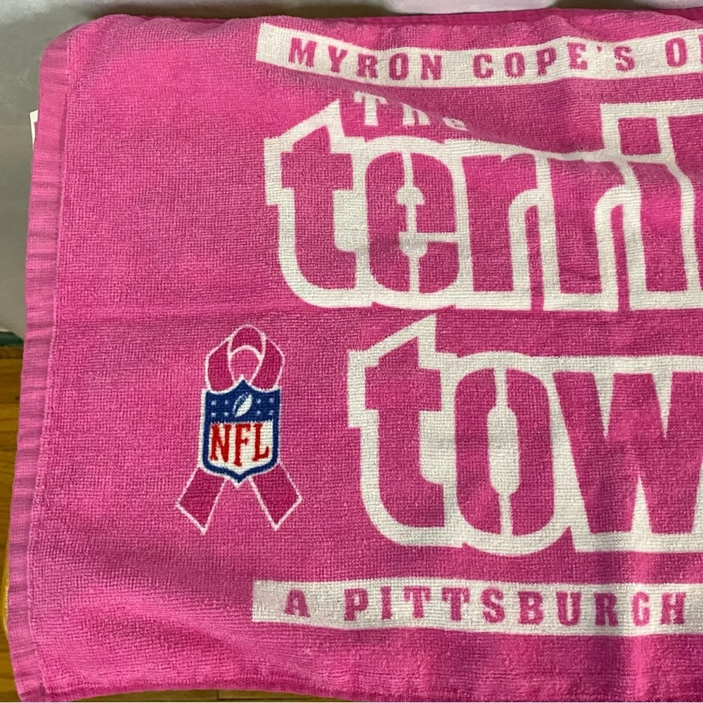 Pittsburgh Steelers Pink Terrible Towel Breast Cancer Crucial Catch